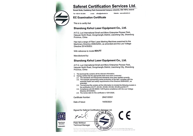 EC Examination Certificate